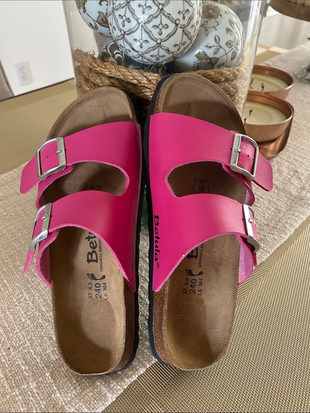 Women's pink Betula by Birkenstock Arizona 37 NEW without box - Picture 3 of 4